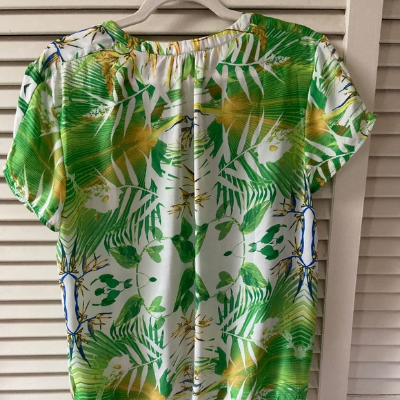 Philosophy women’s tropical print short sleeve top - Picture 2 of 8